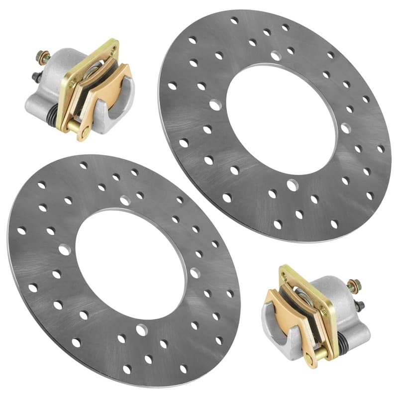 for Polaris Ranger Crew 570 2014 2015 2016 - 2021 Rear LH RH Brake Caliper Discs