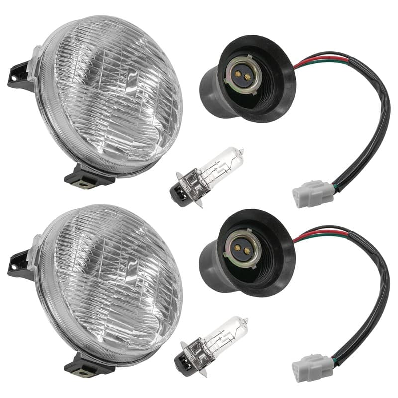 Caltric Left And Right Headlight Kit For Yamaha Grizzly 450 YFM450 4X4 2007-2014