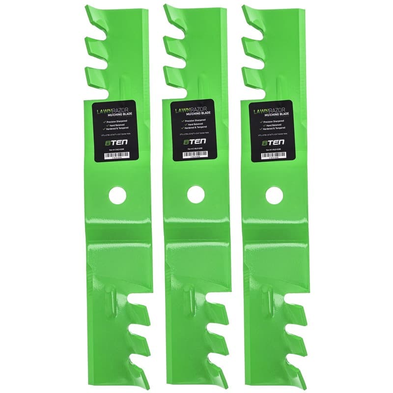 LawnRAZOR Deck Toothed Blade for Cub Cadet GT2148 Recon 48 Z-Force SZ48 3-Pack