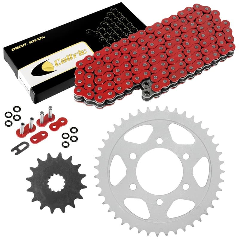 Red O-Ring Drive Chain & Sprockets Kit for Kawasaki ZX750P Ninja ZX7R 1996-2003