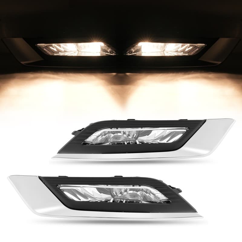 For Ford Fusion 2017-2020 Bumper Fog Light Driving Lamp Left & Right Side w/Bulb
