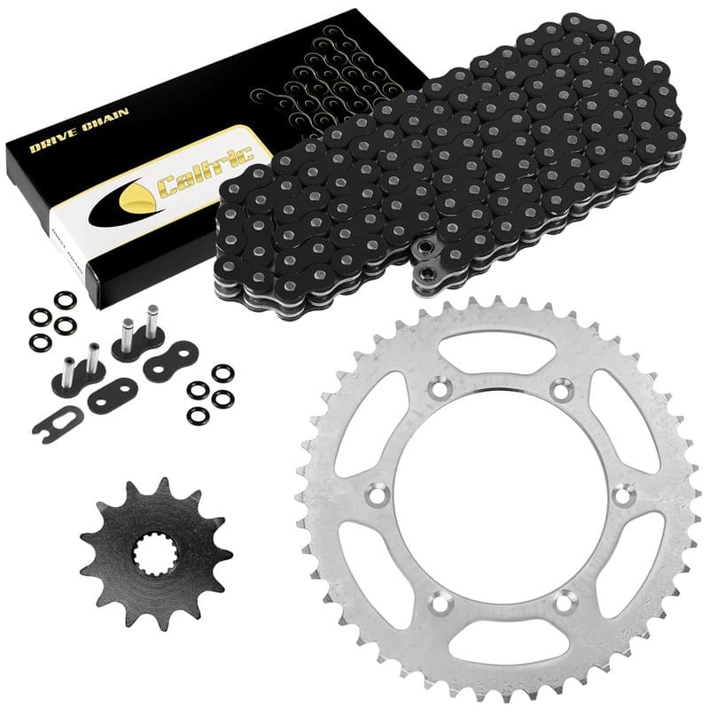 Black O-Ring Drive Chain & Sprockets Kit for Yamaha YZ125 1999 2000 2001