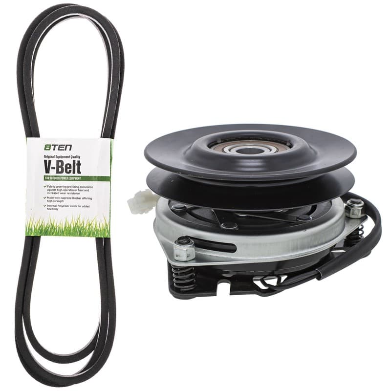 8TEN Belt & PTO Clutch Kit for AYP Husqvarna GT2254 GTH 2654 2754 2254 2554 XPB