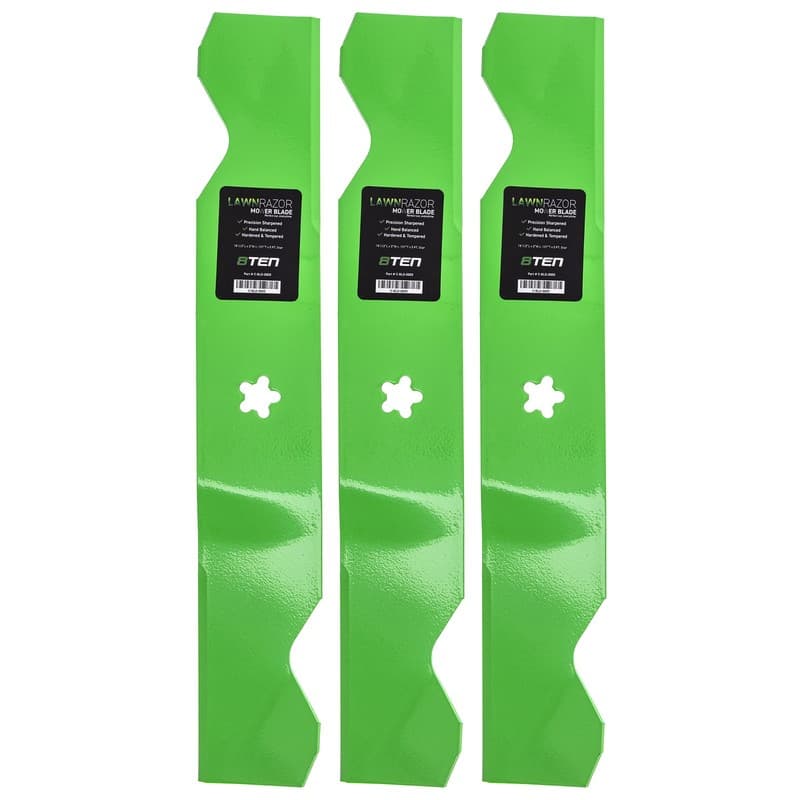 LawnRAZOR Mower Blade Set for Husqvarna LGT2654 RZ5424 GT2254 LGT2554 3-Pack