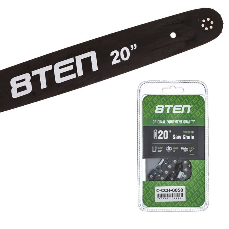 8TEN 20" Chainsaw Guide Bar & Chain .050 3/8 72DL for Stihl 066 044 064 30038921