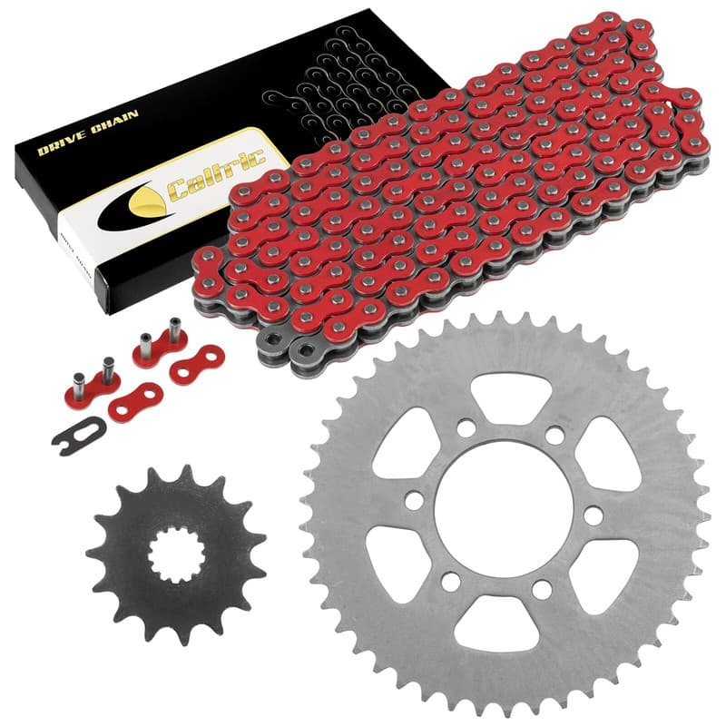 Red Drive Chain And Sprocket Kit for Kawasaki Ninja 650 EX650 Abs 2012-2017