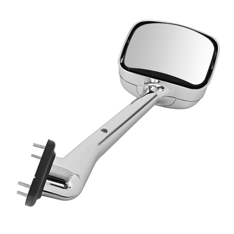 Chrome Right Hood Mirror For Freightliner Cascadia 2008-17 W/ Mounting Hardware