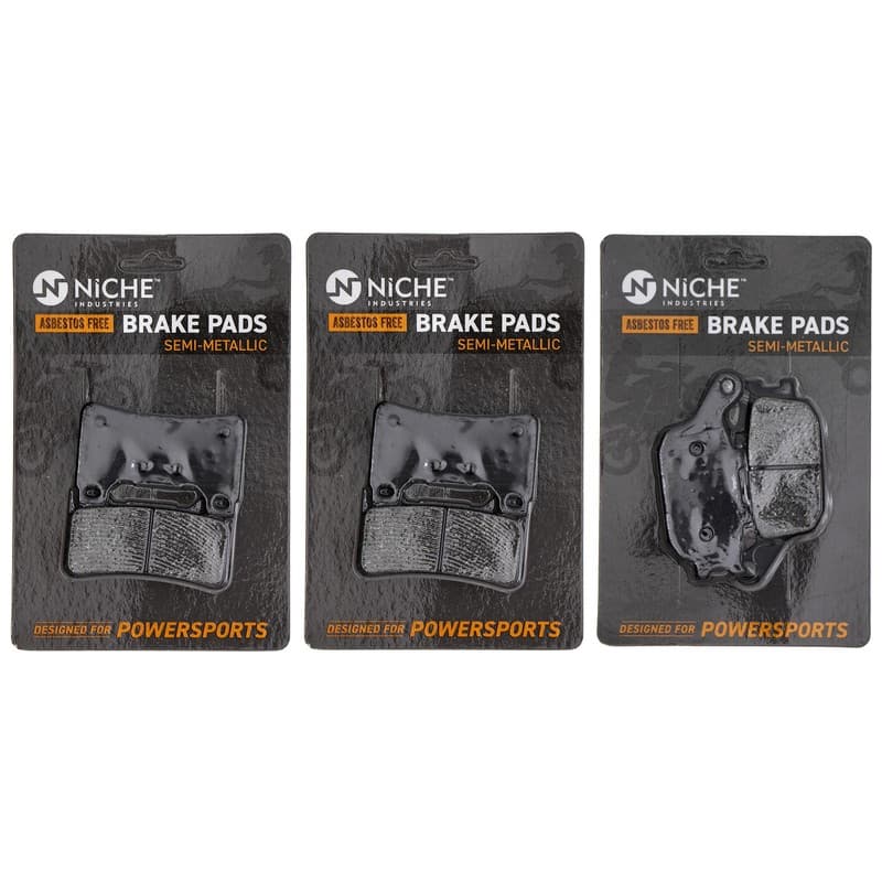 NICHE Brake Pad Set for Honda CBR1000RR CBR600RR Front Rear Semi-Metallic