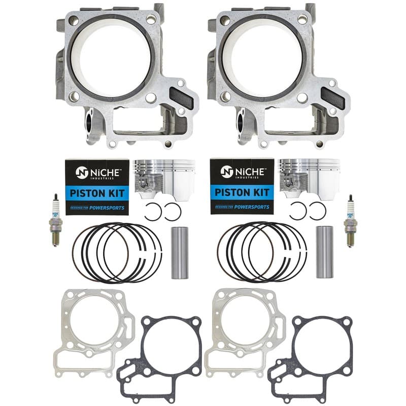 NICHE Cylinder Piston Gasket Kit for Kawasaki Brute Force 750 (85mm) 2 Pack