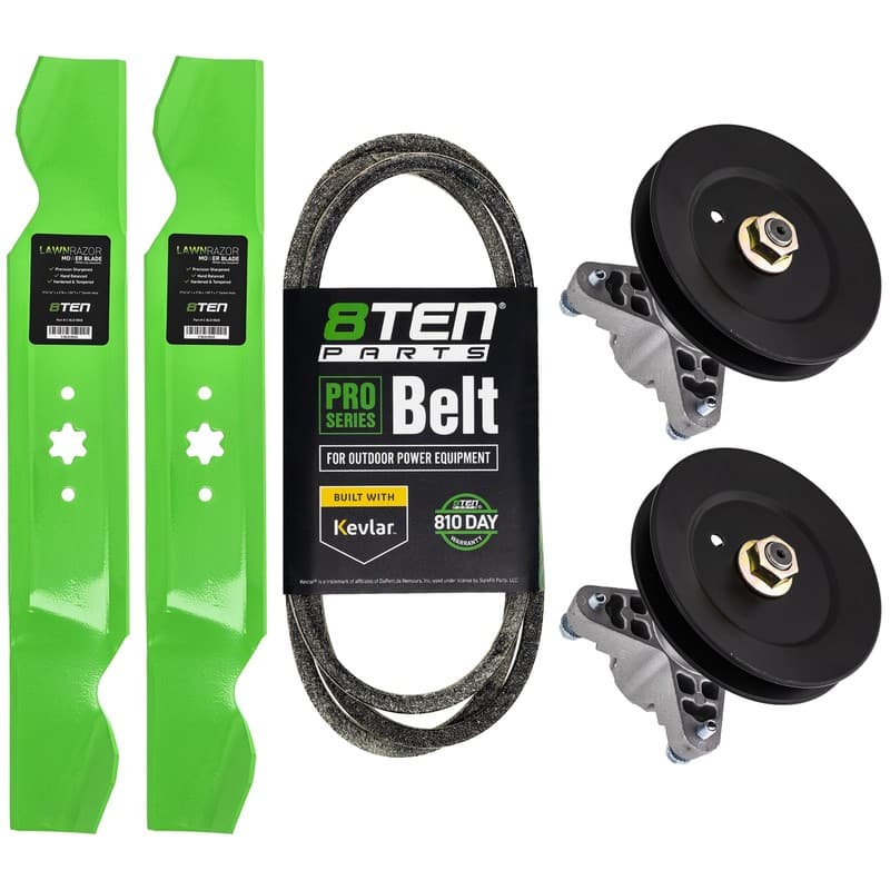 8TEN Blade Belt Spindle Kit for 38 Inch MTD Columbia CLT38G 942-0610A 954-04062
