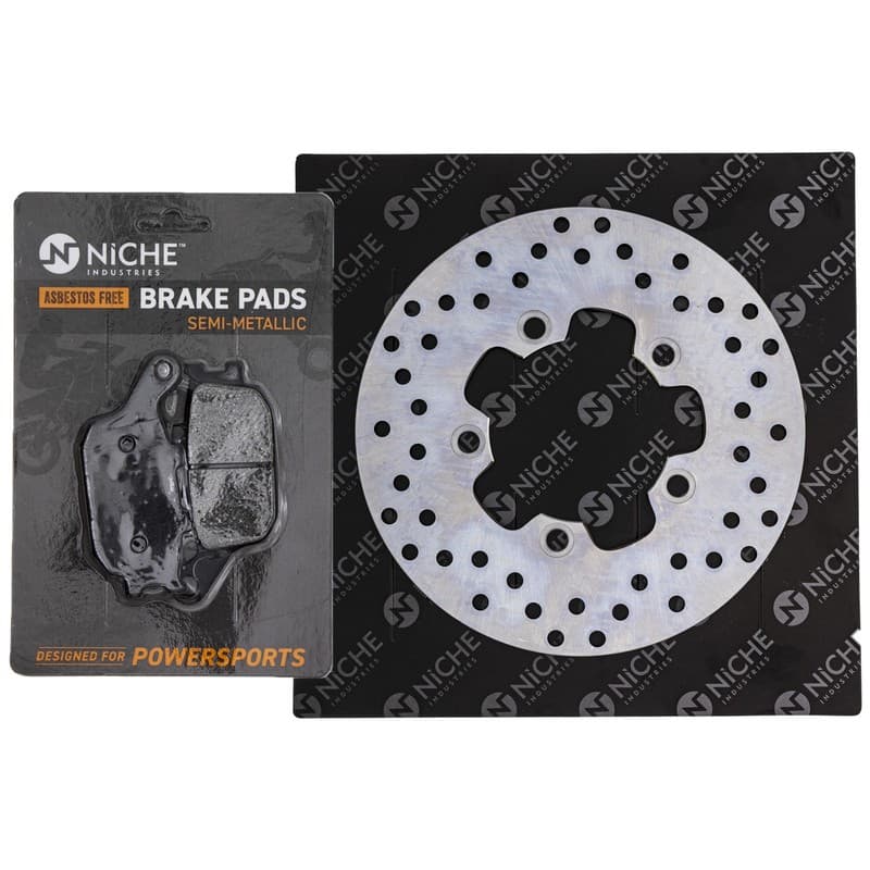 NICHE Rear Brake Rotor Pad Kit for Suzuki SV650 SV650S SV1000 Semi Metallic