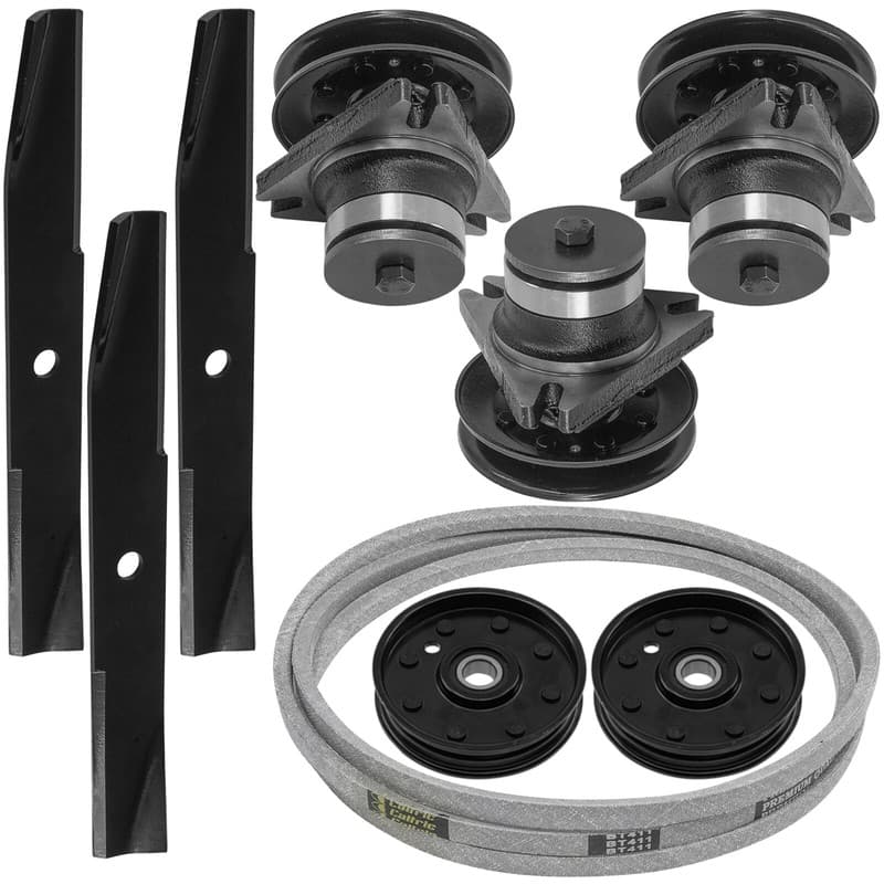 Spindle Blade Pulley & Belt For John Deere 116 116H 185 38" 46" Deck Lawn Mower
