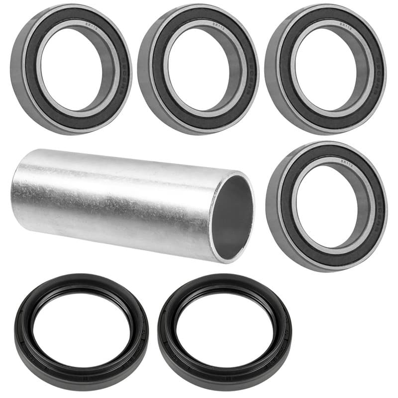 Rear Axle Bearing w/ Seal and Spacer Tube Hub Kit For Yamaha YFZ450 2004-05