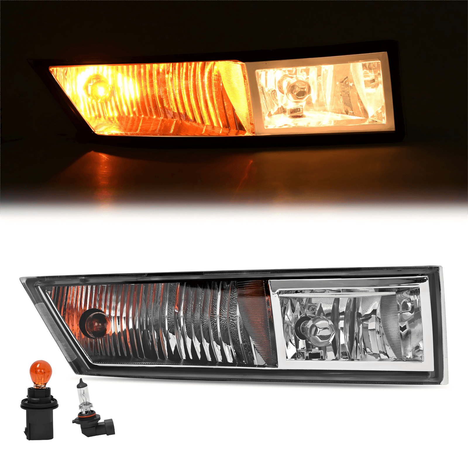 Right Fog Light W/Turn Signal&Bulbs For Cadillac Escalade ESV EXT 2007-2013 2014