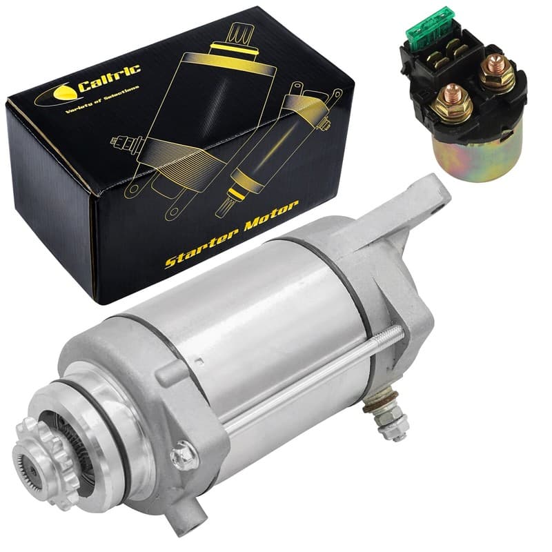 Starter & Solenoid Relay for Kawasaki EN500 Vulcan 500 1990 1991 1992 1993-1996