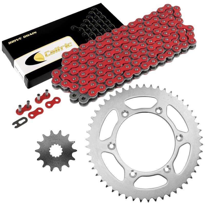 Red Drive Chain And Sprocket Kit for Yamaha YZ250 YZ250X 1999-2018