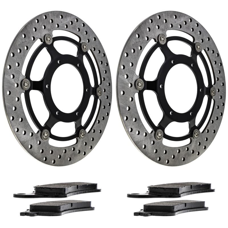 NICHE Front Brake Rotor Pad Kit for Honda VTX1800C 06435-MBL-D03 Semi Metallic