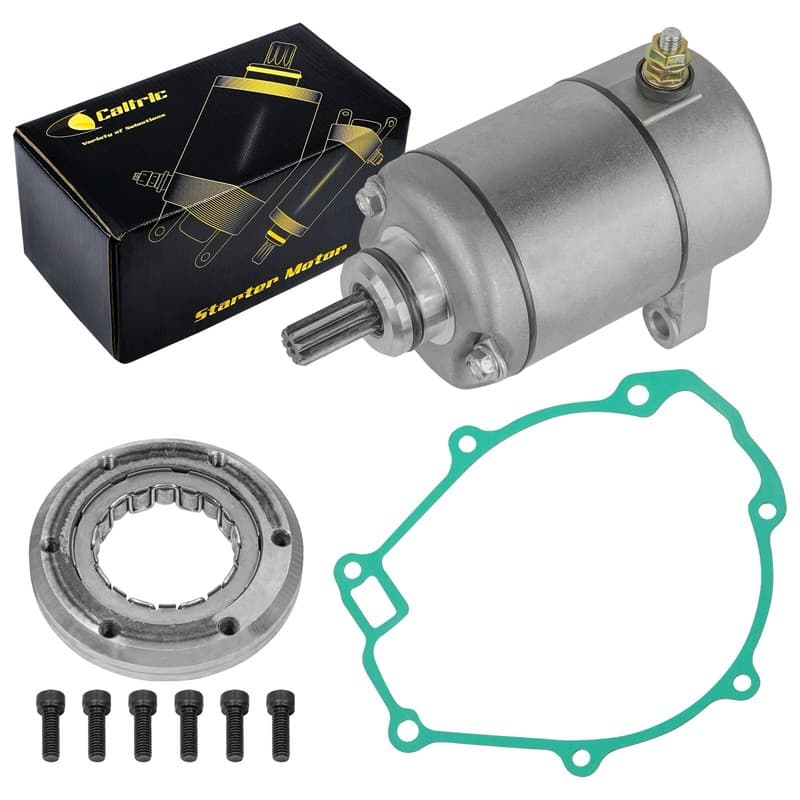 Starter & Clutch Bearing for Honda TRX350TE Rancher Es 350 2000-2006 W/Gasket