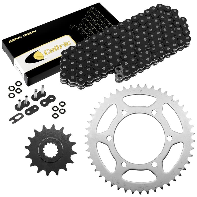 Black O-Ring Drive Chain & Sprockets Kit for Yamaha FZ6 2004 05 06 07 08 2009