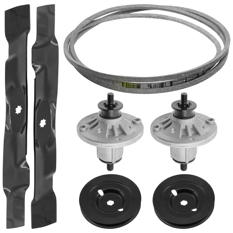 42" Deck Spindle & Pulley Blade for John Deere X300 X304 X310 X320 X324 X360