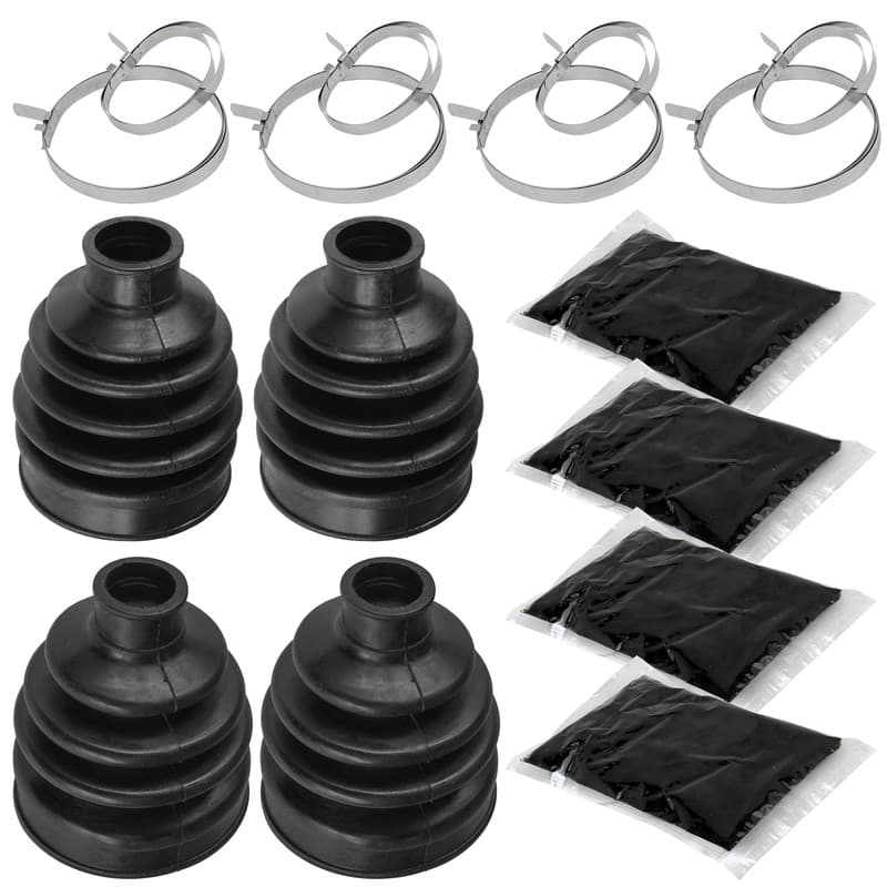 Front Axle Inner & Outer CV Boot Kits For Honda Rancher 420 TRX420FA FE FM 17-25