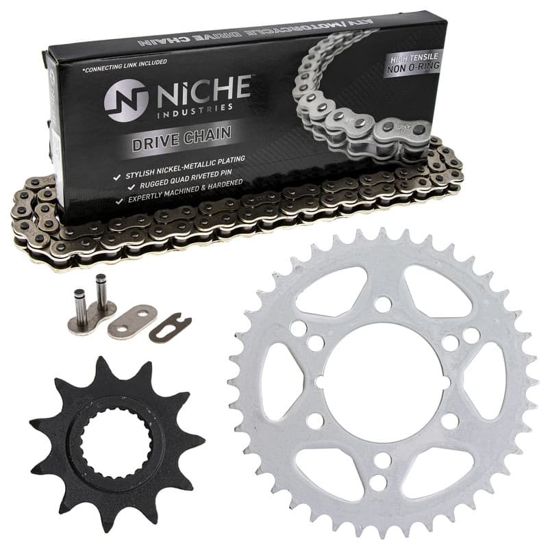 Sprocket Chain Set for Polaris Trail Boss 330 325 11/40 Tooth 520 Rear Front Kit