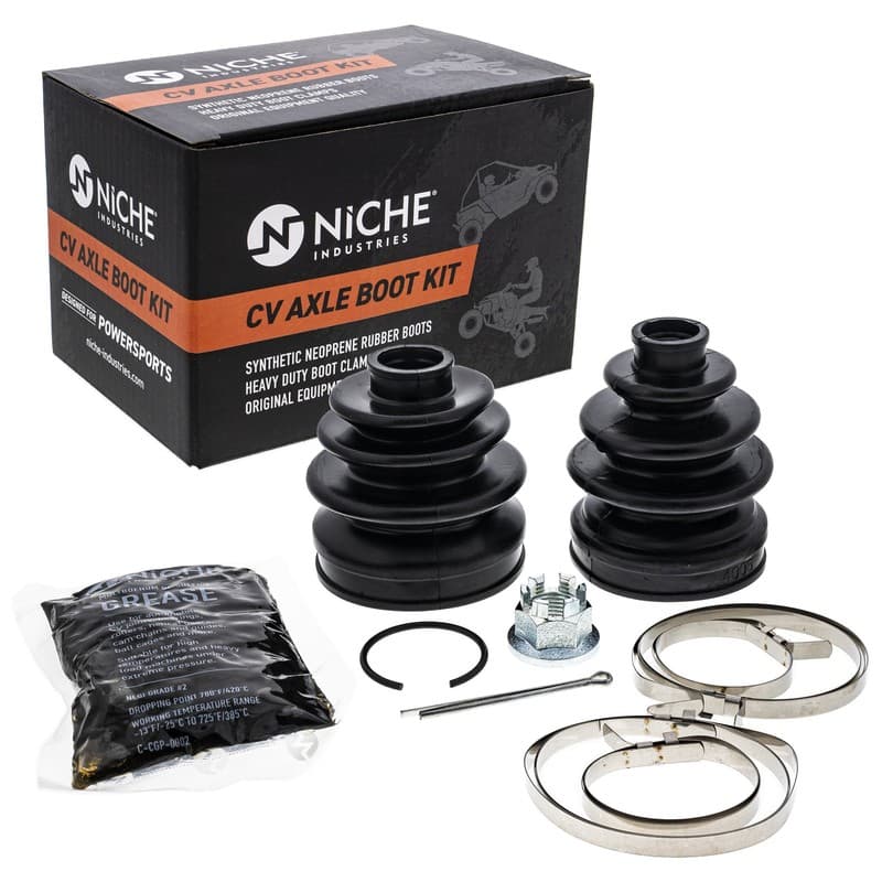 NICHE Front CV Axle Boot Kit for Honda Rincon 650 foreman Rubicon 500 ATV