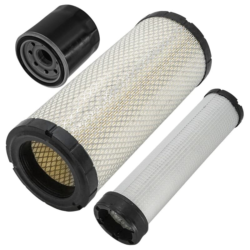 Caltric Air & Engine Oil Filters For John Deere 3046R 3120 3320 3520 3720 4044M