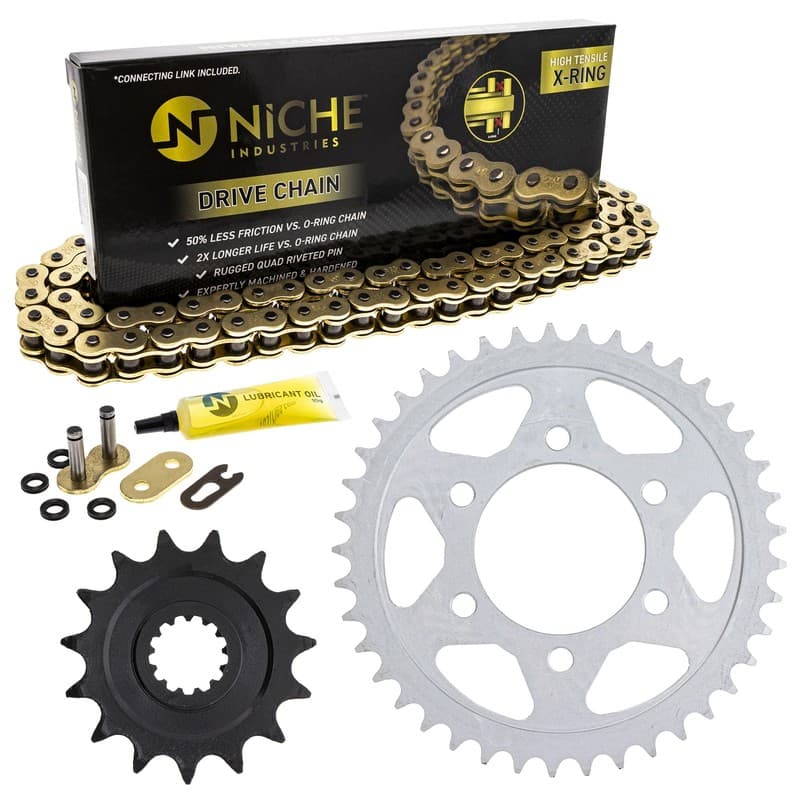 Sprocket Chain Set for Kawasaki Z1000SX Ninja 1000 15/41 Tooth 525 X-Ring Kit