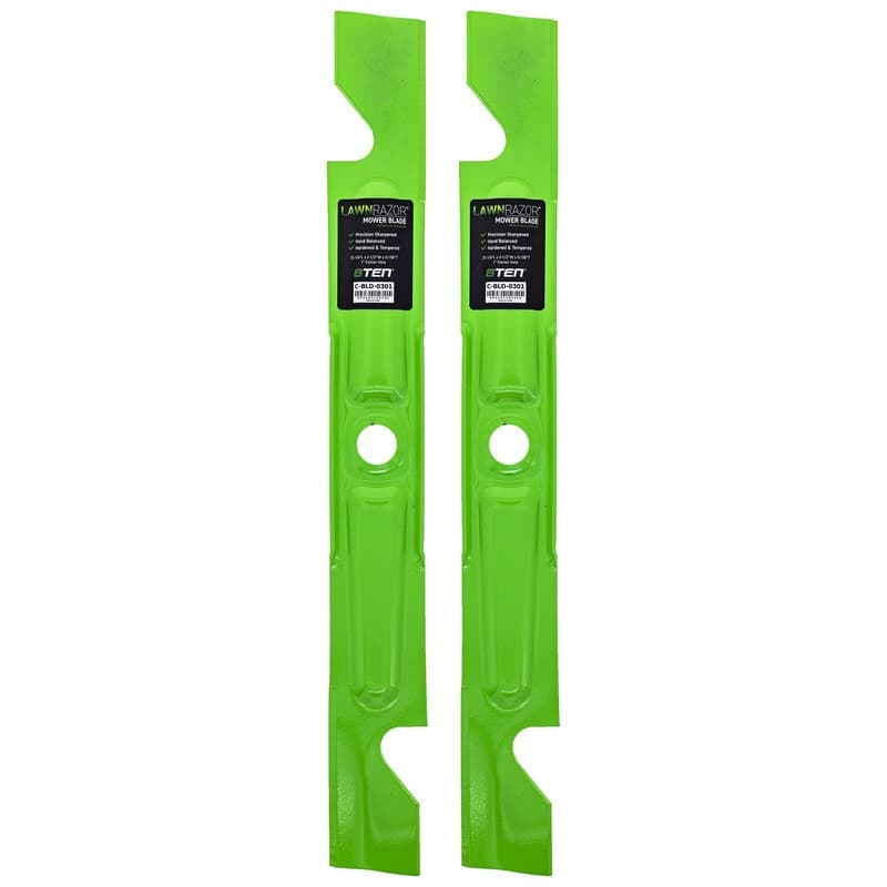 LawnRAZOR Blade Exmark Quest 42 Inch Deck 109-9982 Notched High Lift 2 Pack