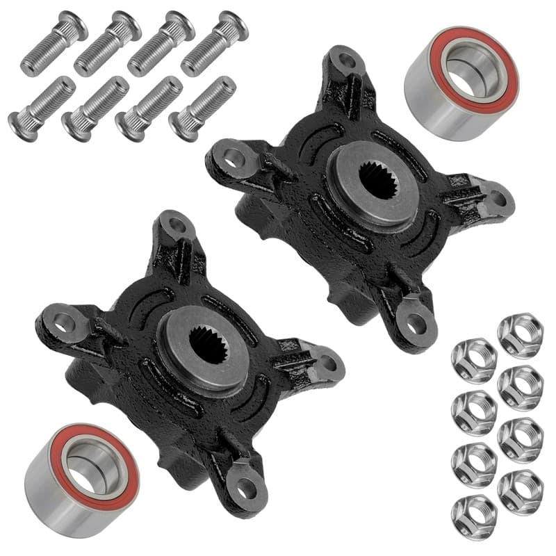 Front L&R Wheel Hub w/ Bearing & Hardware for Polaris Sportsman 700 2002