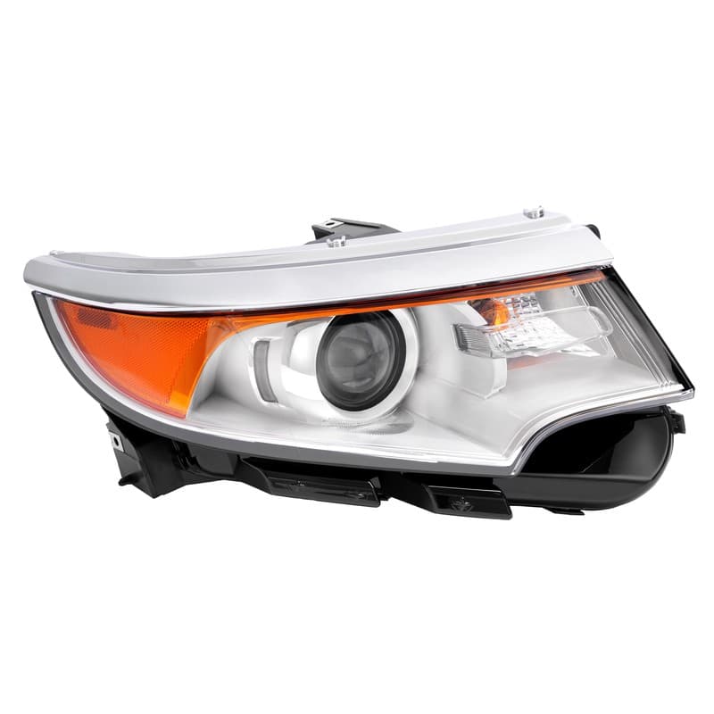 For 2011-2014 Ford Edge Halogen Right Passenger Headlight Lamp 5 Pins w/Bulbs