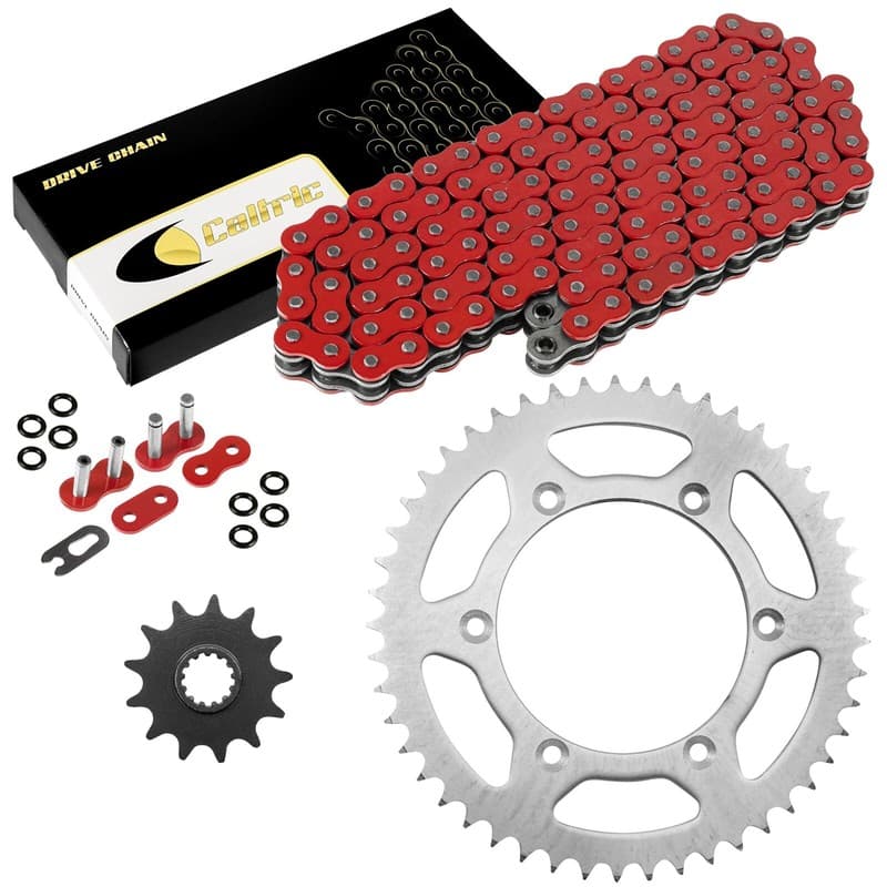 Red O-Ring Drive Chain & Sprocket Kit for Suzuki RM250 1989-1997 2001-2003
