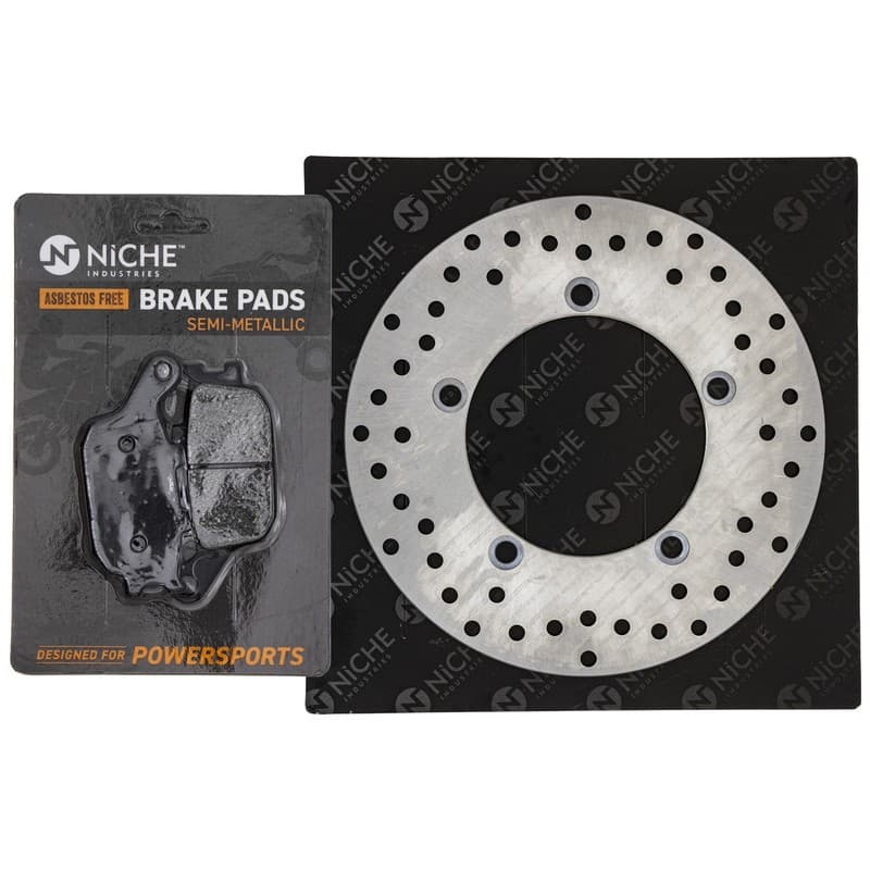 NICHE Rear Right Brake Rotor Pad Kit for Suzuki 69100-08860 Semi Metallic