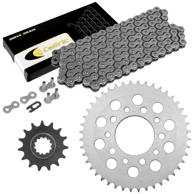 Drive Chain & Sprockets Kit for Honda CBR600F Hurricane 600 1987-1990 Steel