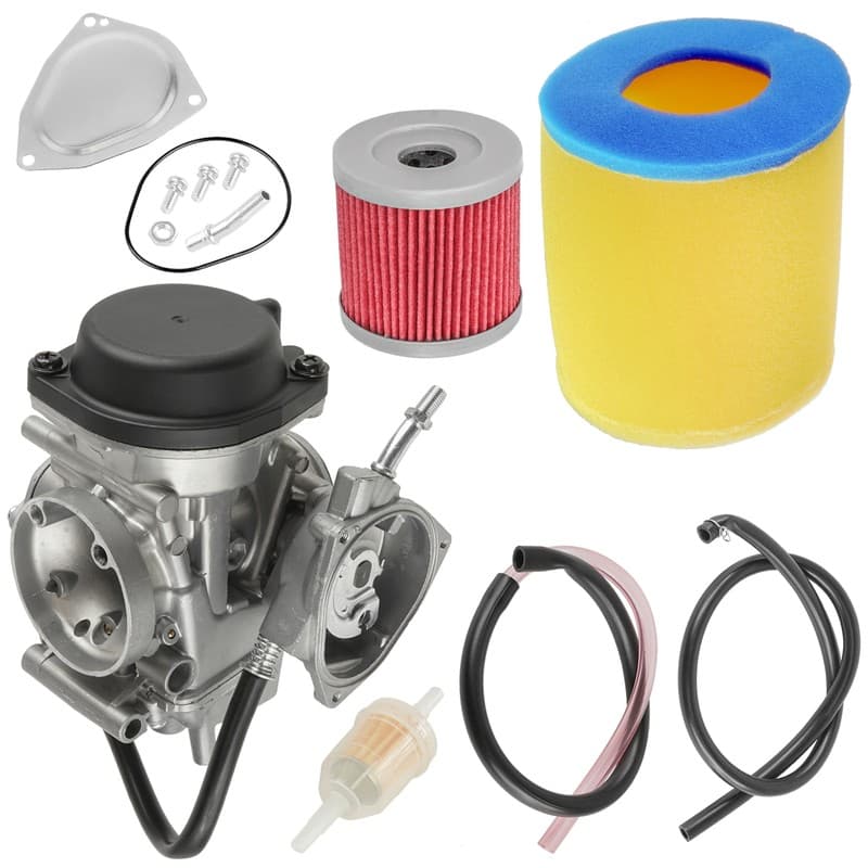 Air & Oil Filter With Carburetor For Suzuki QuadSport Z400 LTZ400 2x4 2003-2007