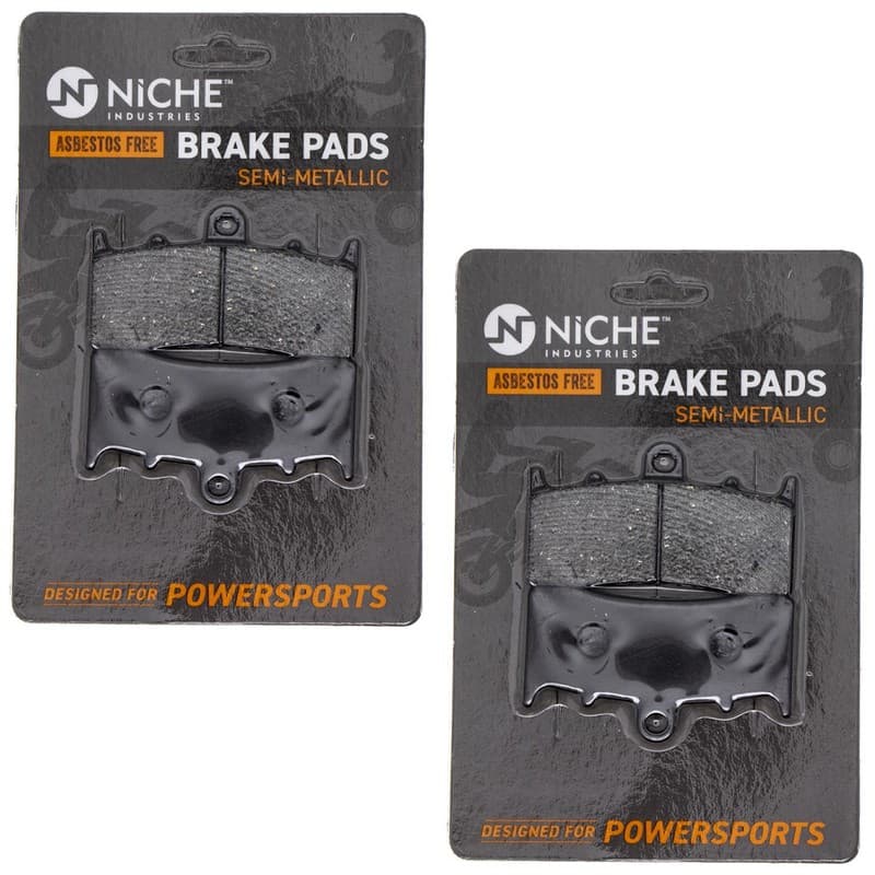 NICHE Brake Pad Set BMW K1600GT K1600B 34117728945 Front Semi-Metallic 2 Pack