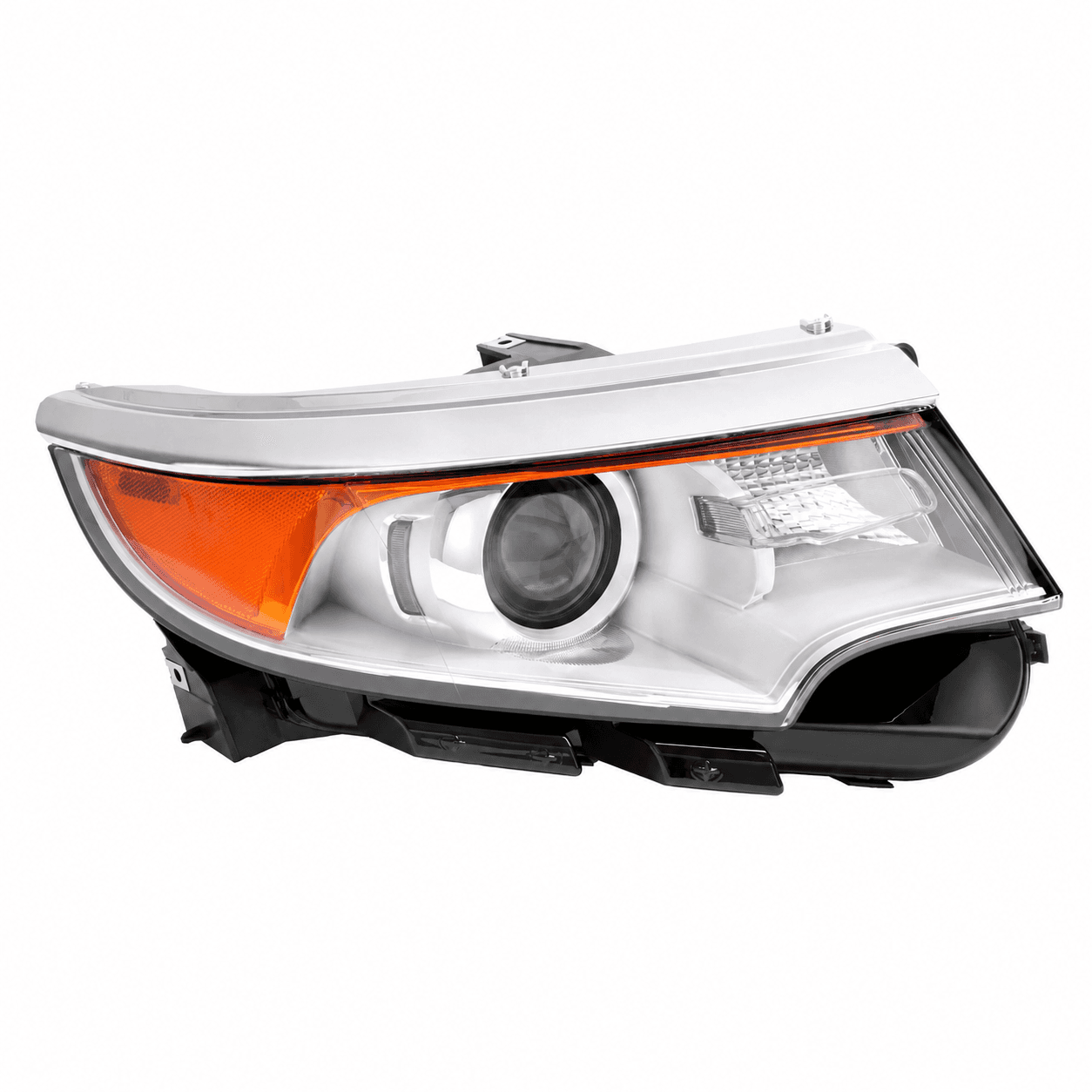 For 2011 2012 2013 2014 Ford Edge Halogen Passenger Headlight 4 Pins W/Bulbs