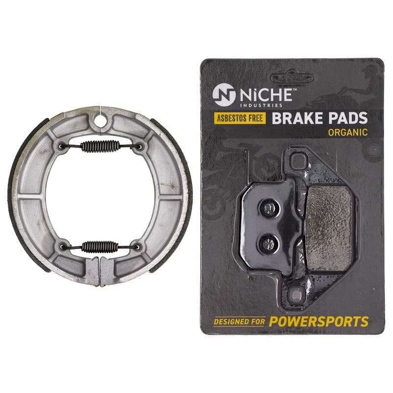 NICHE Brake Pad with Shoe Set for Kawasaki Vulcan 800 750 Front Rear Organic