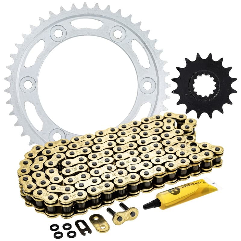 Sprocket Chain Set for Honda CBR954RR CBR929RR 16/43 Tooth 530 X-Ring Front Rear