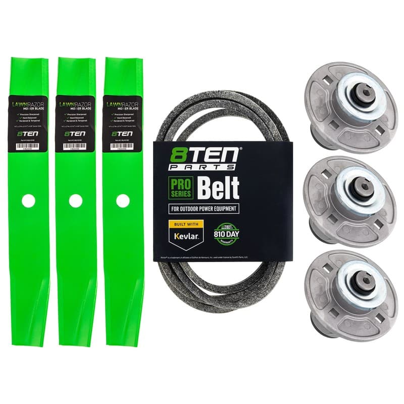 8TEN Deck Kit Blade Spindle Belt for Ariens Zoom 1640 Gravely ZT 1840 40 Inch