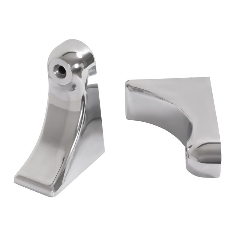 Pair For Peterbilt 359 Headlight Arm Bracket Aluminum Polishing Silvery