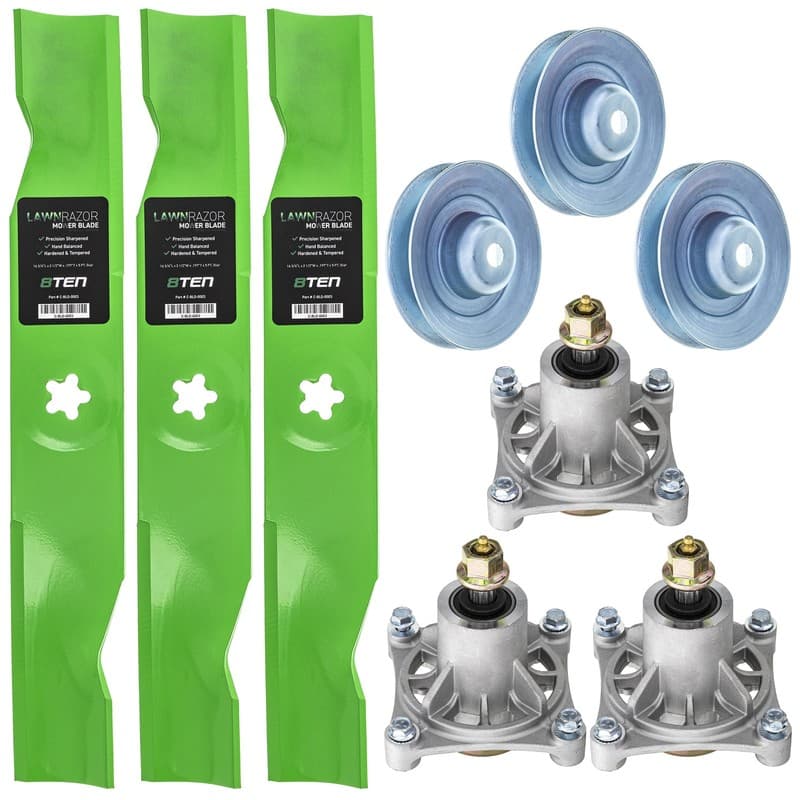 8TEN Blade Spindle Pulley Kit for Husqvarna Z4822 Z4824 587125201 48-Inch Deck