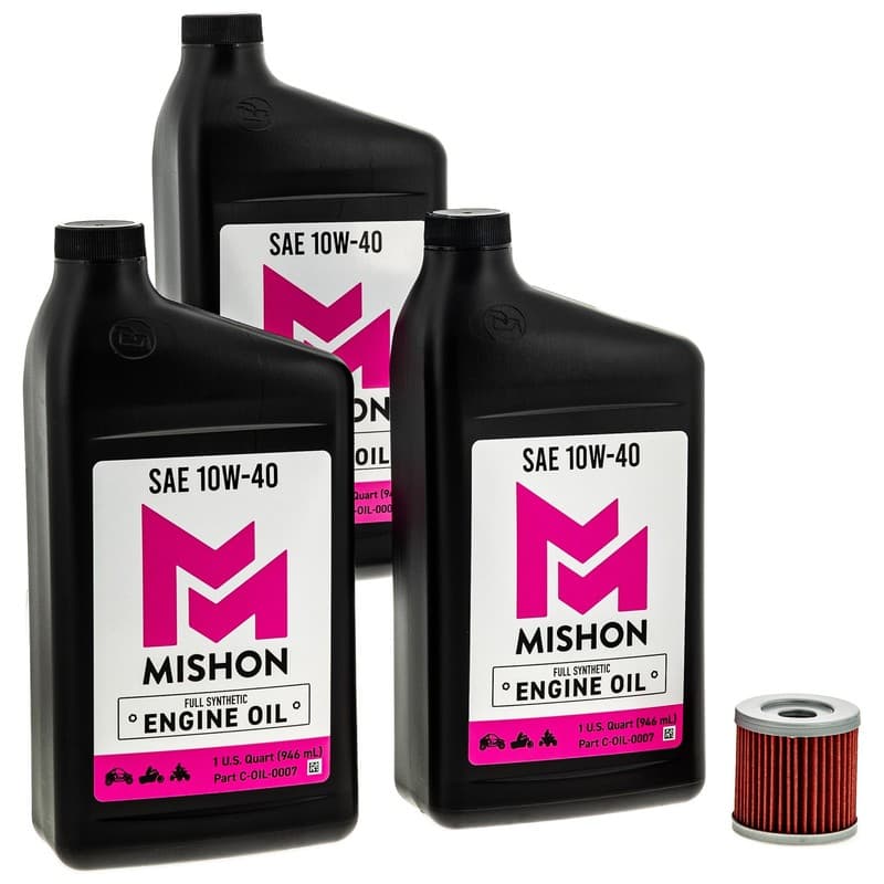 MISHON Engine Oil Change Kit for Suzuki QuadSport Z400 LTZ400 ATV 2003-2014